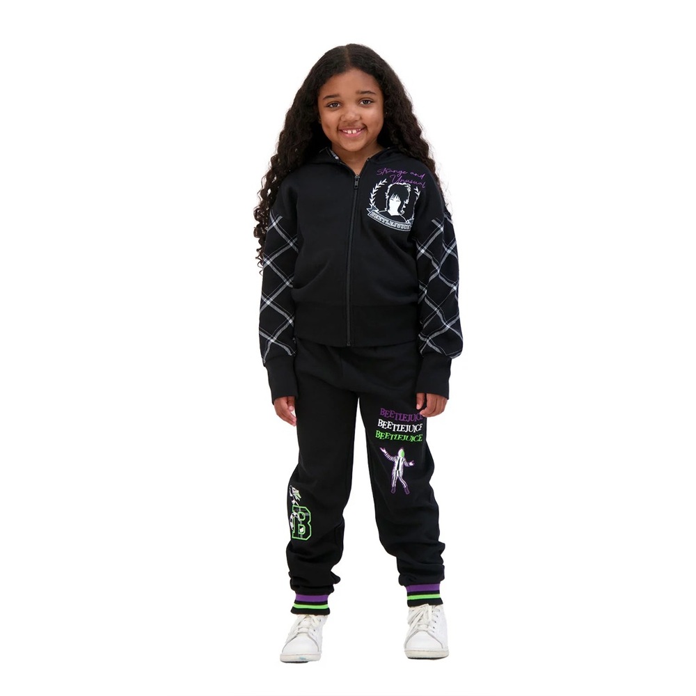 NWT Beetlejuice Girls 2-Piece Fleece Set